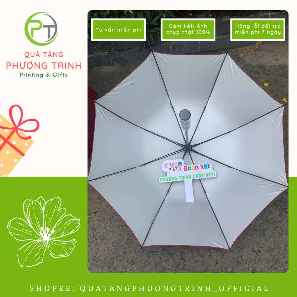 (PT012) Ô Dù cầm tay cán thẳng (màu trơn)