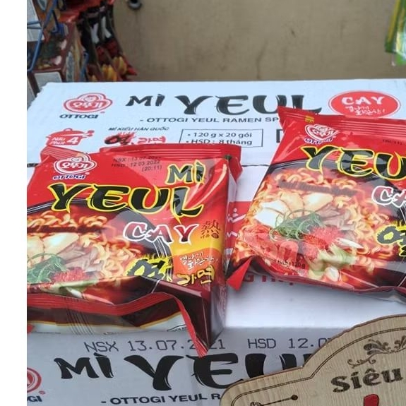 Thùng mì Yeul Ottogi cay 20 gói 120g