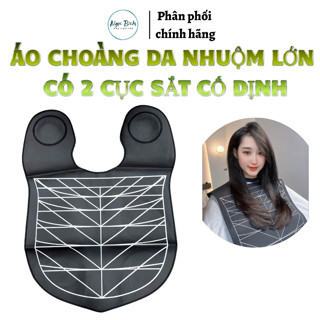 Áo Choàng Da Cao Cấp Dùng Khi Nhuộm, Duỗi, Uốn Tóc - Choàng Da Lớn Có 2 Cục Sắt