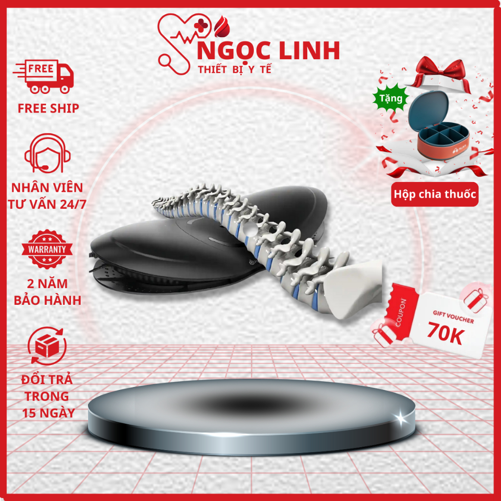 Máy Massage Thắt Lưng Hồng Ngoại ST-1201C [BẢO HÀNH 24 THÁNG] Giảm Đau Thắt Lưng, Hỗ Trợ Điều Trị Thoát Vị Đĩa Đệm...