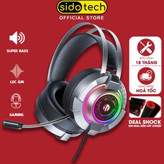 Tai nghe chụp tai có dây gaming SIDOTECH G2 có mic âm thanh vòm HIFI 3D super bass chống ồn over ear