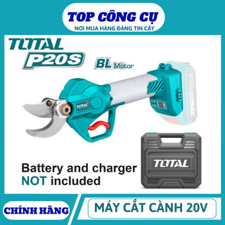 TOTAL Máy cắt cành KHÔNG CHỔI THAN dùng pin 20V TSSLI2001 <HÀNG CHÍNH HÃNG>