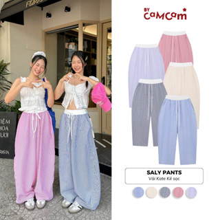 [SALY PANTS] Quần Dài Harem Kẻ Sọc Bycamcam Form Unisex Mềm Mịn Thoáng Mát Nam Nữ