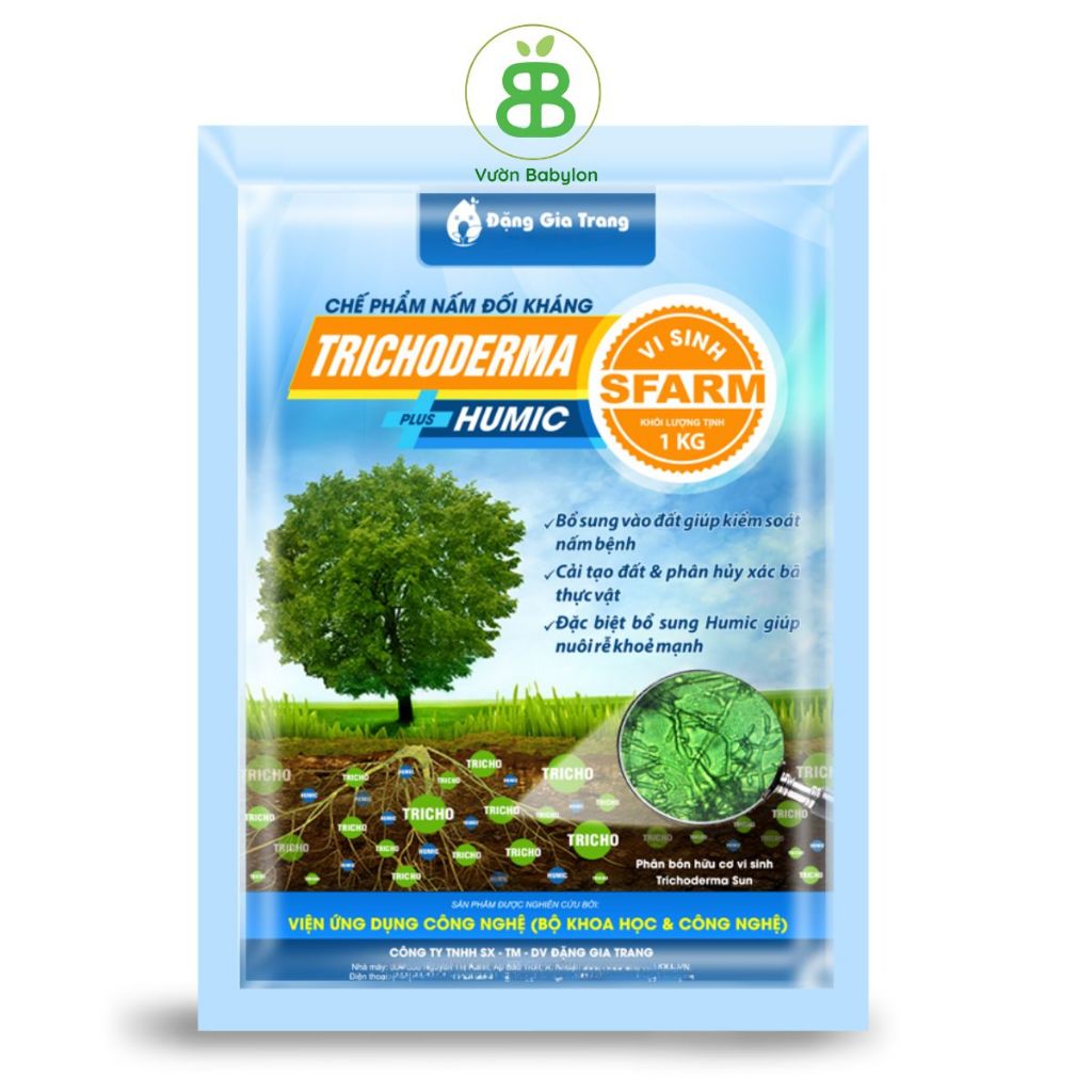 Nấm Đối Kháng Trichoderma Chất Lượng Cao 1kg - Trichoderma Sfram và Trichoderma Điền Trang