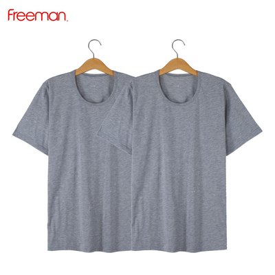 Combo 2 Áo thun nam FREEMAN tay ngắn, cổ tròn, chất liệu cotton thoáng mát TSF602