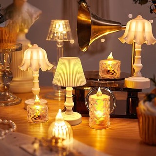  Đèn Led Trang Trí Đèn Ngủ Để Bàn Pha Lê Mini Phong Cách Bắc Âu Đèn Đầu Giường Để Bàn 