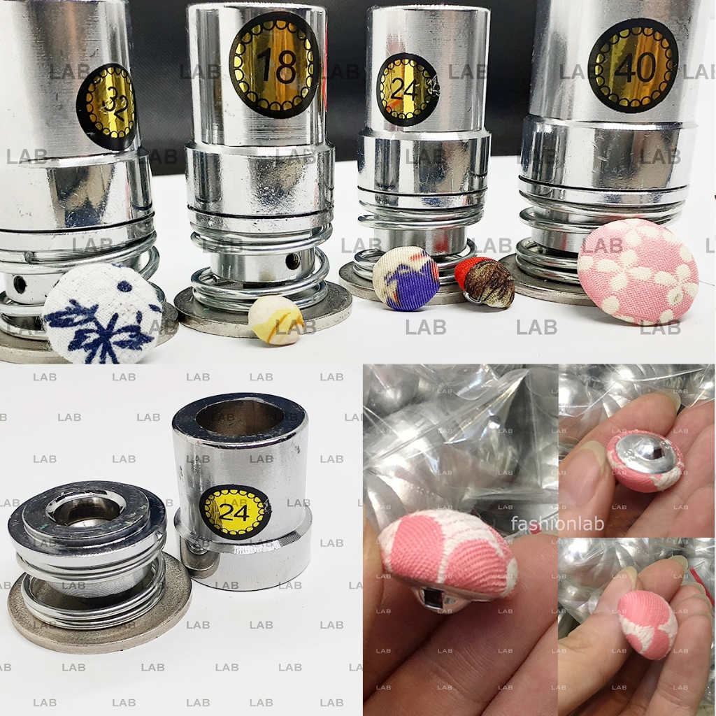 Khuôn bọc khuy cúc vải dẹt, khuy nấm nhiều cỡ
