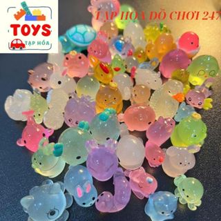 [TẶNG 5] Set 100 Túi Mù phát sáng, Kẹo Mù Bóc Quà, Charm Động Vật, kẹo bóc thú, Túi Bất Ngờ, DIY