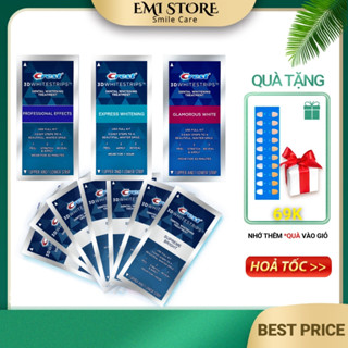 [ Liệu Trình 7 gói ]  Miếng dán trắng răng Crest 3D White - Mỹ, trắng sau 7 ngày