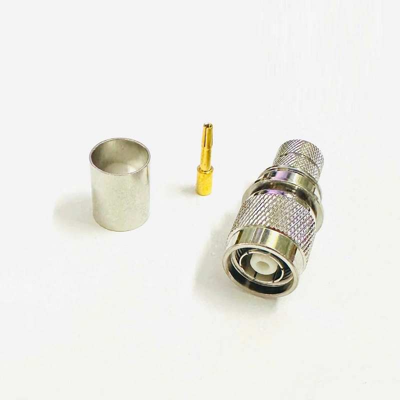 Đầu nối RP-TNC male hàn cáp RG8, RG213, LMR400 RP-TNC-J-7