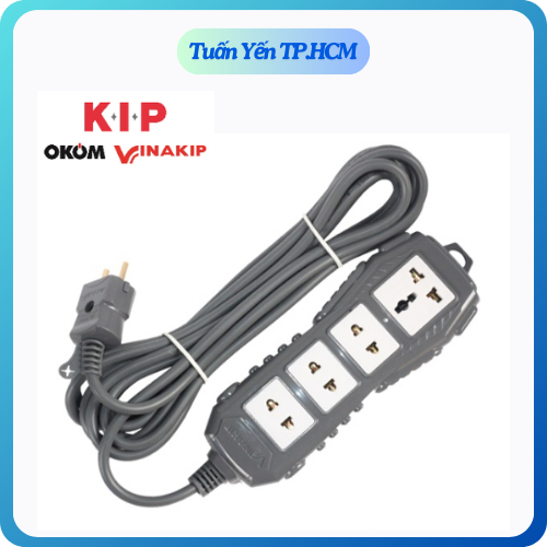 Ổ cắm Vinakip 4 lỗ OC 97 - OC 98 công suất cao 8000W lõi sứ cao cấp chịu nhiệt tốt dùng cho nồi lẩu,