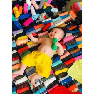 Quần đùi chục cho bé trai và bé gái size từ 3-19kg chất thun thông hơi thoáng mát