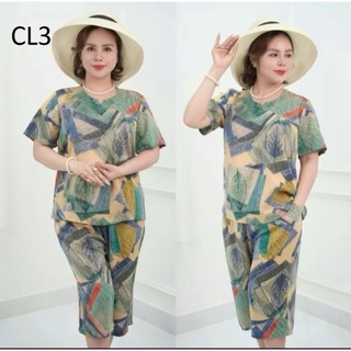 BỘ ĐỒ TRUNG NIÊN CÁT LỤA  HÀN CHÂU  QUẦN NGỐ