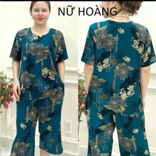 BỘ ĐỒ TRUNG NIÊN CÁT LỤA  HÀN CHÂU  QUẦN NGỐ
