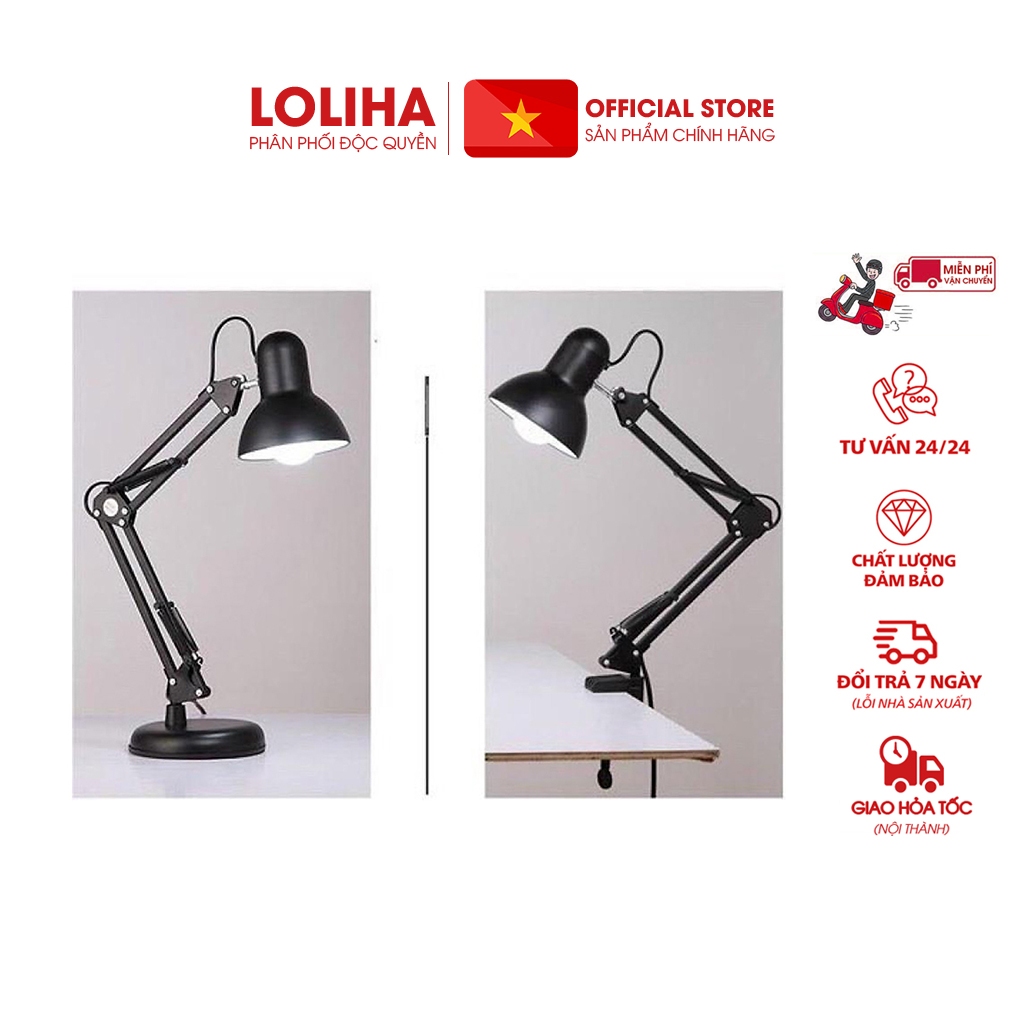 ⛔FREESHIPXTRA⛔ Đèn học gấp gọn có đế (TẶNG KẸP)