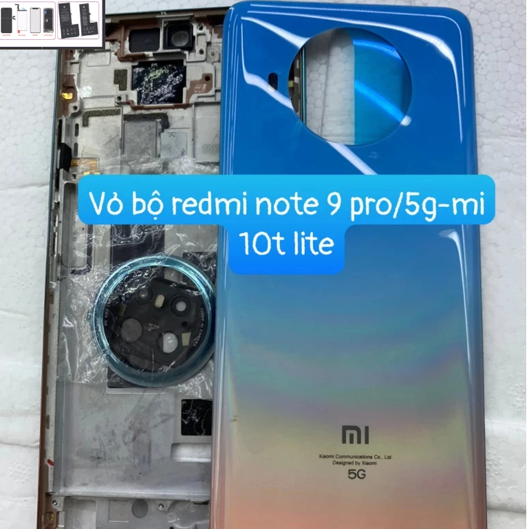 Redmi Note 9 Pro-5g / Mi 10T Lite vỏ bộ/ khung viền zin điện thoại mi 10t lite/ note 9 pro 5g