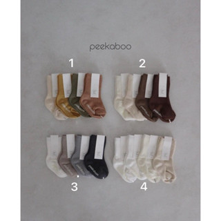 Set 4 đôi tất bắp chính hãng Peekaboo