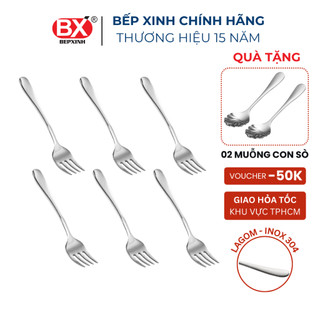 Nĩa Ăn Nhỏ Bếp Xinh, inox cao cấp 304, cán trơn cao cấp, set 6 cái, LAGOM