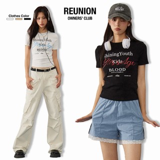 Áo Thun Baby Tee Nữ REUNION Chất Liệu Thun Co Giãn 2 Chiều Cao Cấp Thoáng Mát Hình In BLISS AGE Năng Động Cá Tính