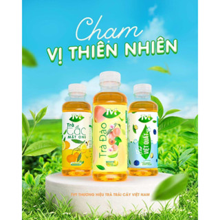  Thùng Nước Ngọt Tvt Thơm Ngon Đủ Vị Trà Đào - Việt Quất- Trà Tắc 450ml x24 Chai 