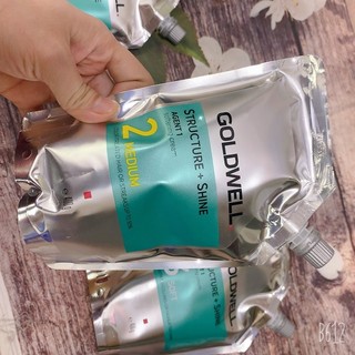 Kem Uốn Duỗi Tóc Goldwell Structure + Shine 400ml