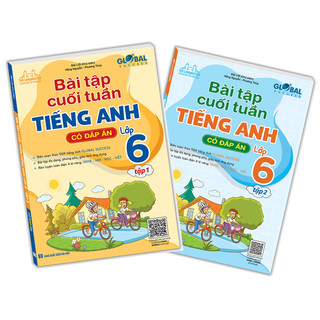 Sách - Combo 2c GLOBAL SUCCESS - Bài tập cuối tuần tiếng anh lớp 6 (đáp án)