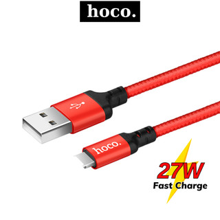 Dây sạc nhanh Hoco cáp bọc dù siêu bền chống gãy gập dài 1m 2m cho 7 8P Xs max 11 12 13 pro max