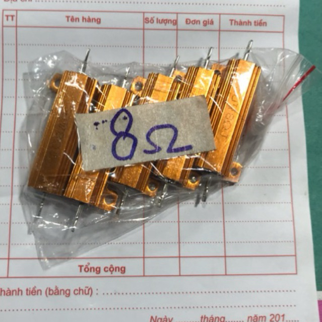 Trở nhôm 8 ôm -50W   .    Giá bán 1con