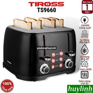 Máy nướng bánh mì sandwich 4 lát Tiross TS9660 - 1600W