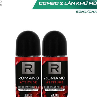 Combo 2 lăn Romano khử mùi diệt khuẩn 50ml
