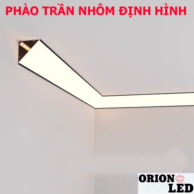  Phào LED nhôm định hình -Sử dụng để trang trí trần nhà thay thế thạch cao thi công đơn giản hiệu quả 