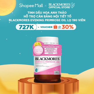  Tinh Dầu Hoa Anh Thảo Hỗ Trợ Cân Bằng Nội Tiết Tố BLACKMORES Evening Primrose Oil Lọ 190 Viên