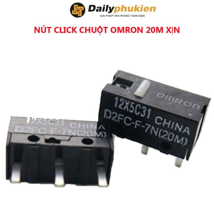 Nút click chuột OMRON 20M , nút bấm chuột trái phải , Switch chuột Omron xịn dailyphukien