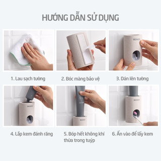 Bộ nhả kem đánh răng ECOCO cao cấp 1703 QH's