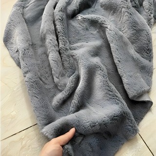 Thảm Lông Chụp Hình Xám Mịn