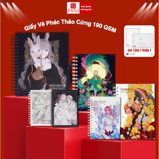 Sổ Vẽ Ong Mặt Bự Không Kị Tẩy 190gsm, Sổ Phác Thảo A4/A5 - Sketchbook Đầy Đủ Thiết Kế Tặng Tờ Vẽ Tóc
