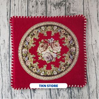   Thảm Vuông  Thảm trải ghế tây âu đệm ghế gỗ thảm trải trên ghế gỗ 