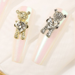 Charm con gấu gắn móng