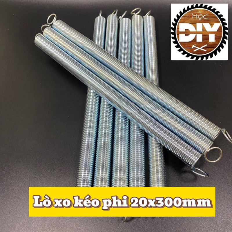 Lò xo kéo phi 20, dài 30cm ( có móc)