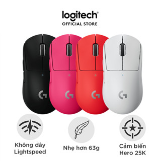 Chuột gaming không dây Logitech G Pro X Superlight - Siêu nhẹ, 5 nút lập trình, pin lâu