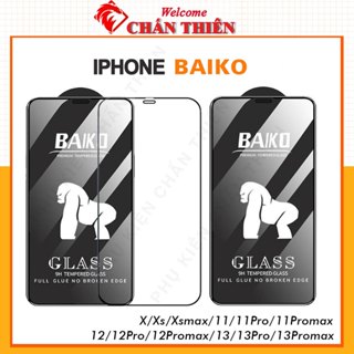 Cường lực Baiko iphone 12 Promax Xr Xs Xsmax 11 12 13 14 15 16 Promax full màn Kính-[Baiko]
