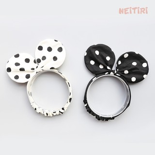 Băng Đô Turban Cho Bé Tai Chuột Mickey Chấm Bi