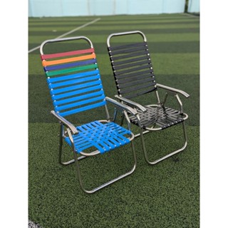 Ghế Xếp Cafe Lưng Cao Dây Mủ Đài Loan Khung Inox - Dày Chắc Bền