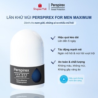  Perspirex For Men Maximum Lăn Khử Mùi và Ngăn Mồi Hôi Hiệu Quả Dành Riêng Cho Nam Giới