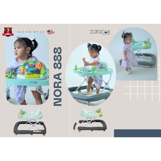 Xe Tập Đi Cho Bé Xe Tròn Zaracos Nora 888 Bánh Xe Xoay 360 Độ Thoáng Khí Hiện Đại Có Thể Gấp Gọn