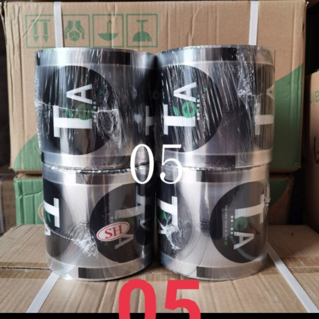 MÀNG ÉP LY 1 LÍT TEA XANH, màng dập cốc nhựa 1 lít, cuộn ép màng ly 800ml, 900ml, màng ép ly nhựa kh