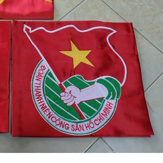 Cờ Đoàn Thêu Vải Phi Bóng