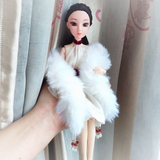 (phụ kiện búp bê) khăn quàng lông