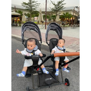 XE Đẩy đôi ZARACOS NICOLAS 0266 cho bé ( ngồi và ngả, 3 tháng tới 4 tuổi)