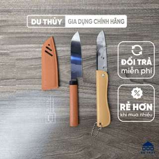  Dao gọt trái cây gấp gọn inox không gỉ sắc bén dao có vỏ bao an toàn đa năng bền bỉ tiện lợi của gia dụng Du Thủy 